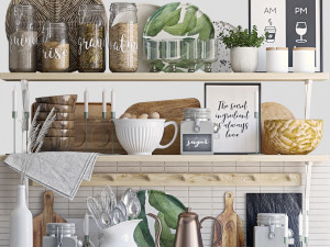 decorative set for the kitchen 3Dモデル