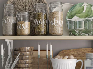 decorative set for the kitchen 3D Model