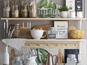 decorative set for the kitchen 3D Model