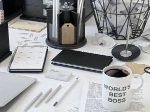 office supplies set 3D Model