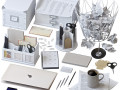 Office Supplies Set 3D Model
