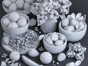 fruits green Modelo 3D