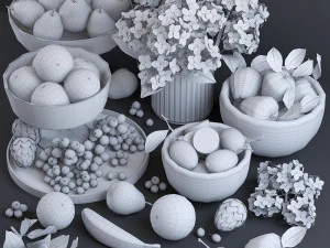 fruits green 3D Model