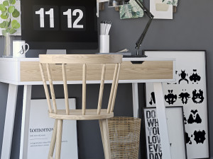 decorative office set Model 3D
