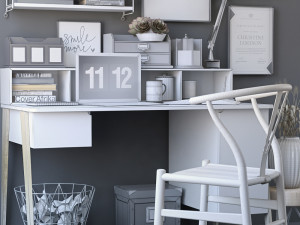 office set 3D मॉडल
