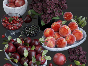 fruits red 3Dモデル