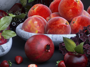 fruits red 3Dモデル