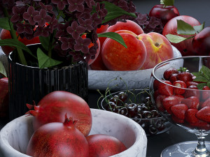 fruits red 3Dモデル