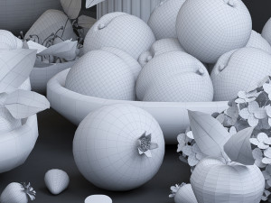 fruits red 3Dモデル