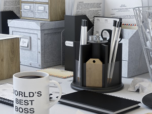 office supplies set 3D Модель