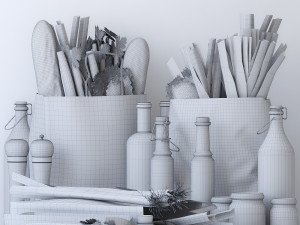 grocery bags 3D 모델