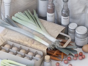 grocery bags 3D 모델