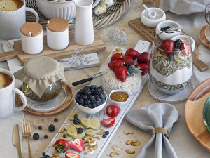 breakfast tableware 3D Model