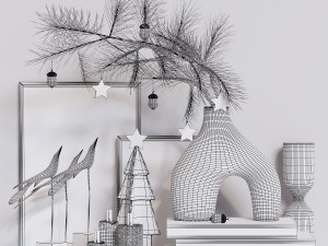 decorative x-mas set 3D Model