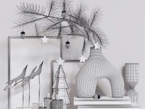 decorative x-mas set 3D Model