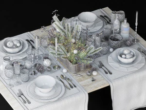 juego de vajilla Modelo 3D