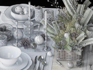 juego de vajilla Modelo 3D