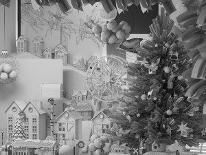 christmas toy store showcase Modello 3D