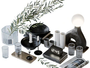 dekoratif set 3D Model