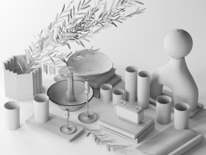 decorative set 3D Модель