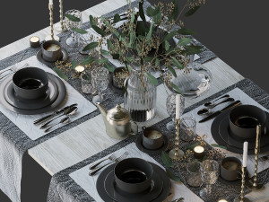 tableware set 3D Model