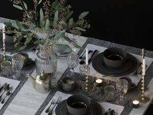 tableware set 3D Model