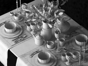 tableware set 3D Model