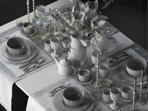tableware set 3D Model