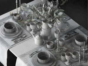 tableware set 3D Model