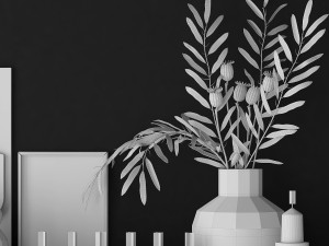 shelves with decor 3D Model