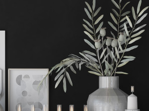 shelves with decor 3D Model