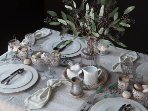tableware set Modello 3D