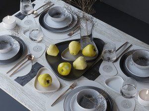 tableware set 3D Модель