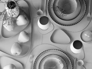 tableware set 3D Model