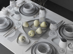 tableware set 3D Модель