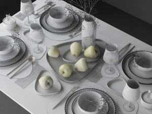 tableware set 3D Model