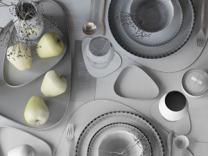 tableware set 3D Модель