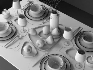 tableware set 3D Model