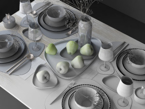 tableware set 3D Model