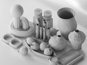 decorative set 3D 模型