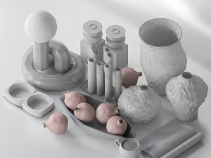 decorative set 3D 模型