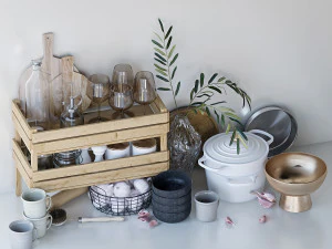 Decorative set 3D Model