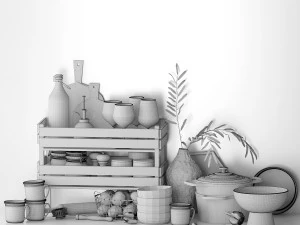 Decorative set 3D Model