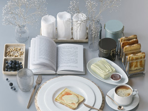 Tableware set Modèle 3D