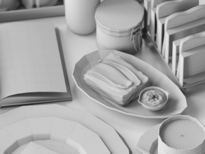 Tableware set Modèle 3D