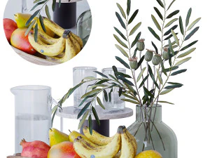 장식 세트 3D 모델