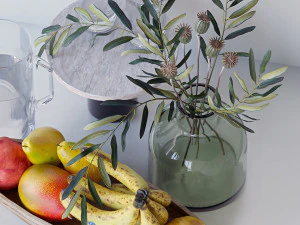 Ensemble d&eacute;coratif Modèle 3D