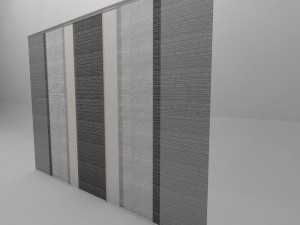 japanese panel curtain Model 3D