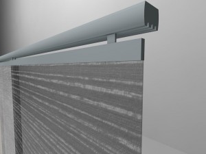 japanese panel curtain Model 3D