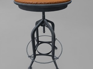 barstool industrial style Modelo 3D